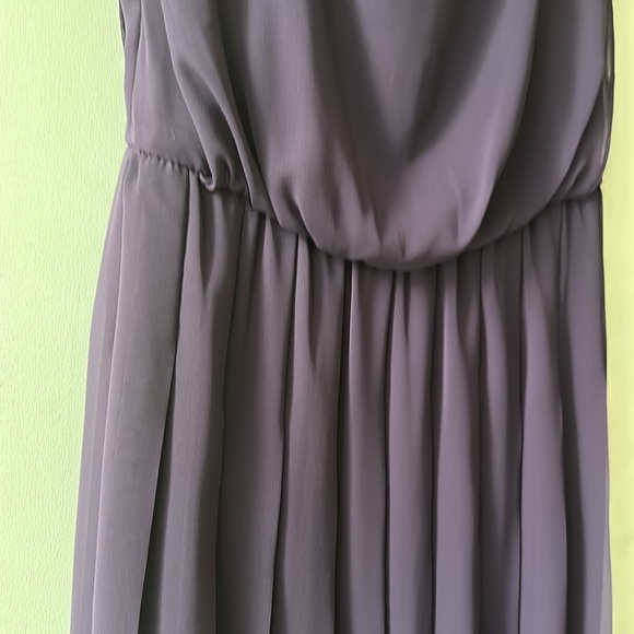 Purple Pleated Dress - Picture 2 of 5